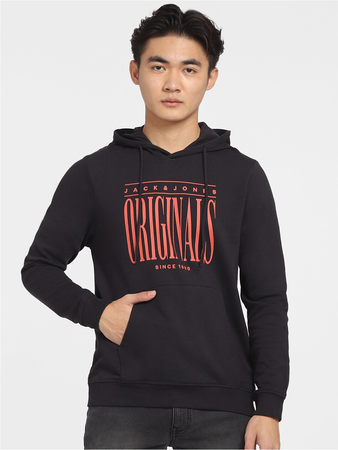 

Jack & Jones Men Black Printed Sweatshirt