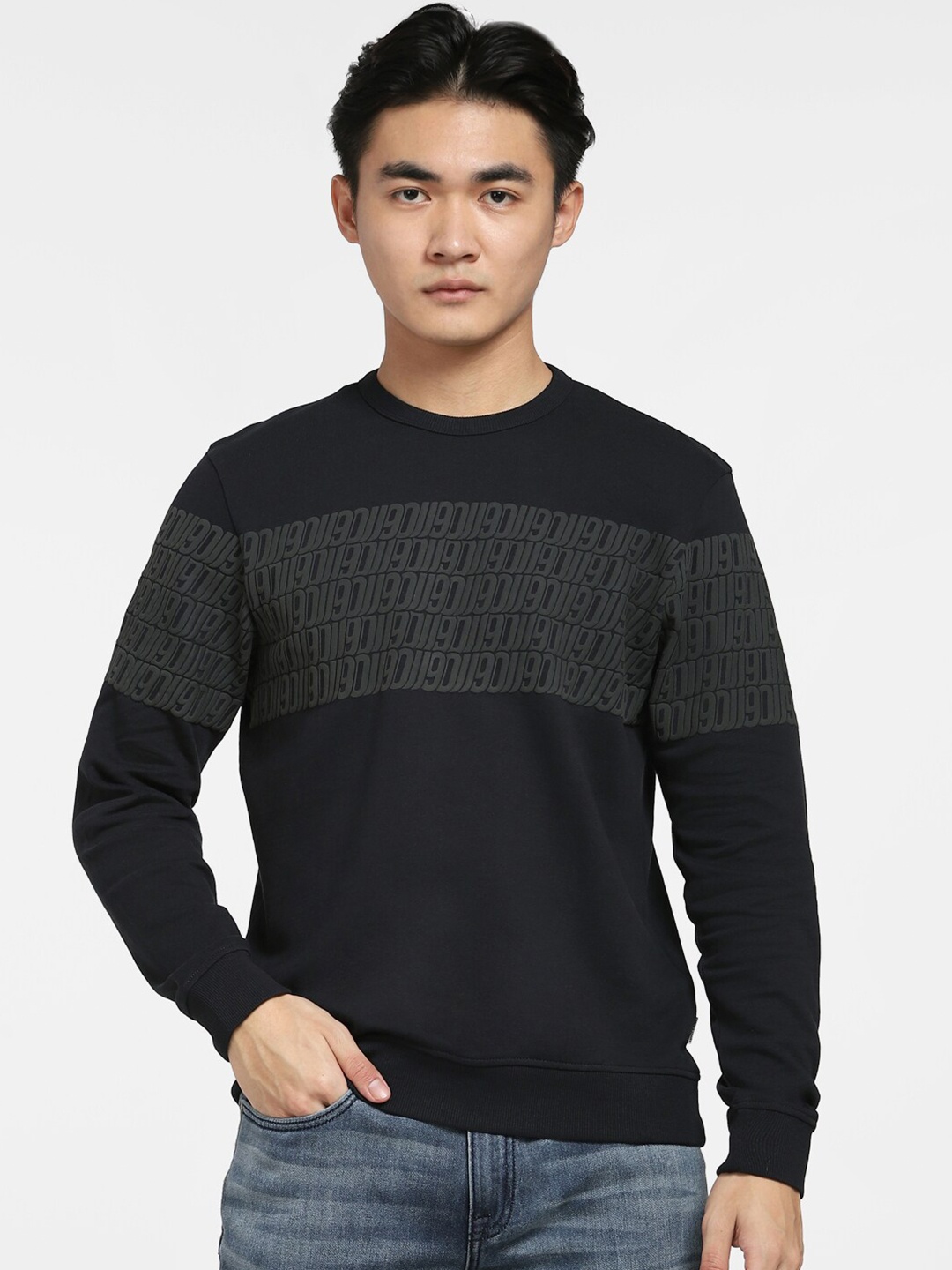 

Jack & Jones Men Black Sweatshirt