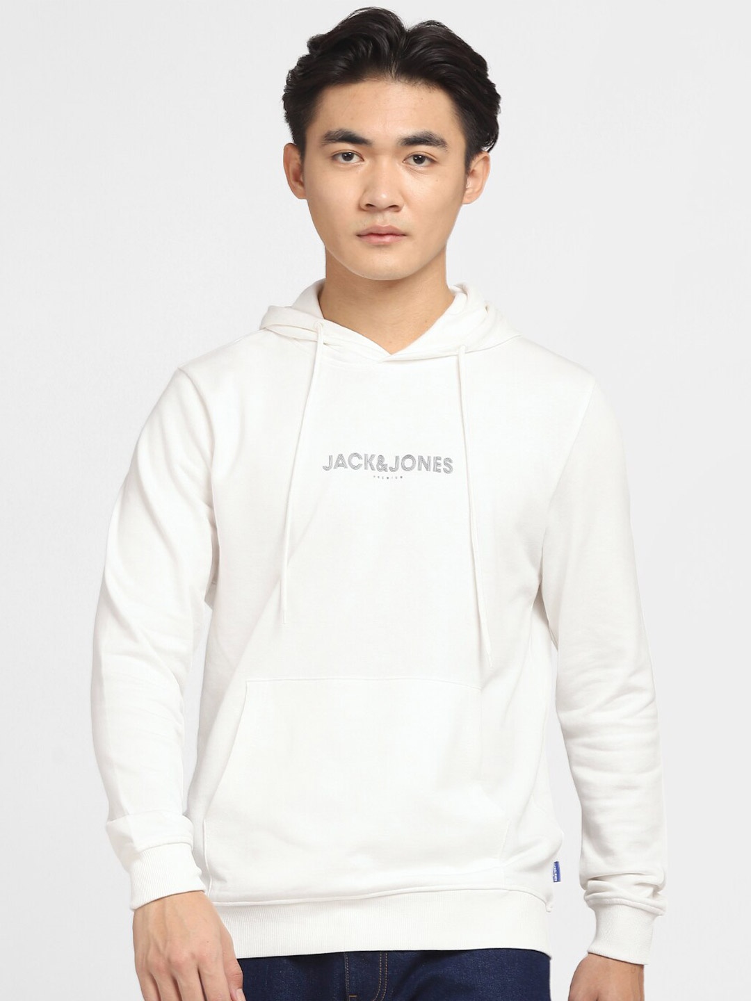 

Jack & Jones Men White Hooded Sweatshirt