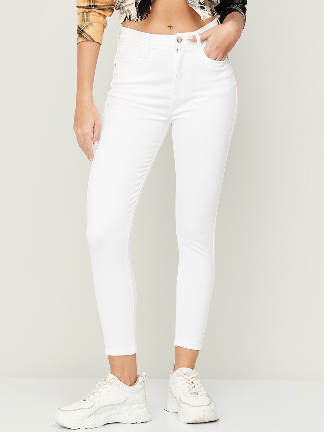

Fame Forever by Lifestyle Women White Skinny Fit Jeans
