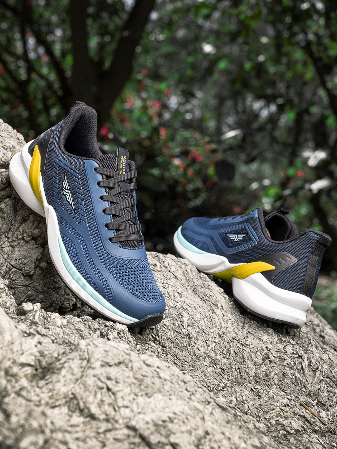 

Red Tape Men Textile Walking Shoes, Blue