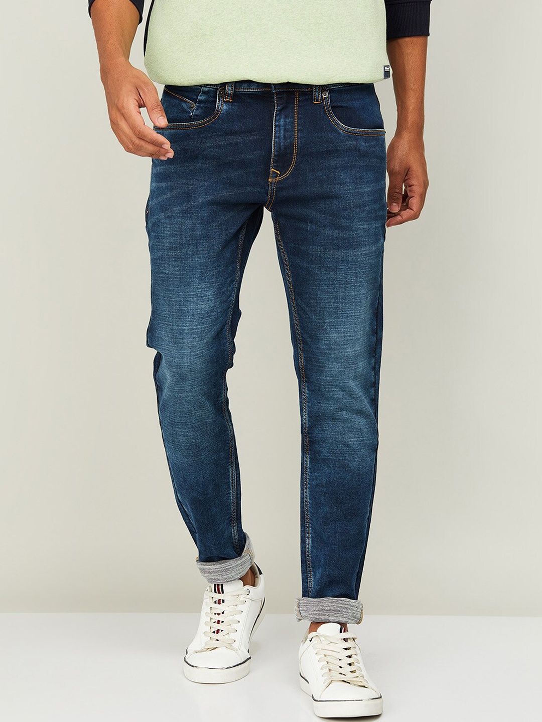 

Fame Forever by Lifestyle Men Blue Skinny Fit Light Fade Jeans