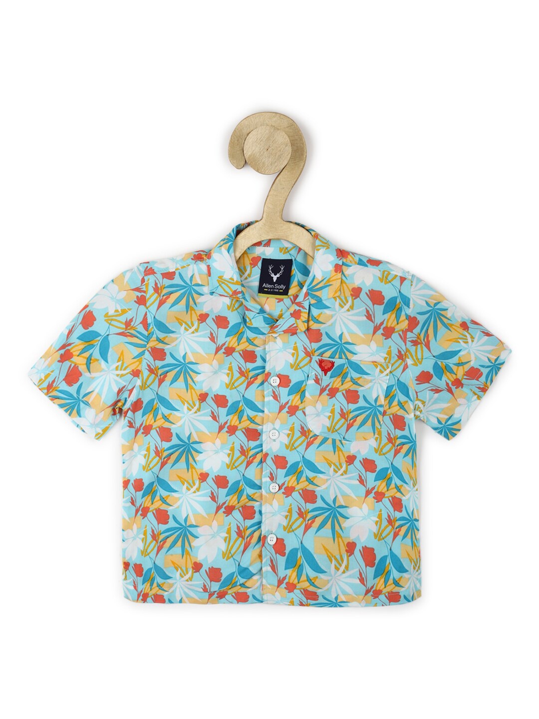 

Allen Solly Junior Boys Blue & Red Floral Printed Casual Shirt