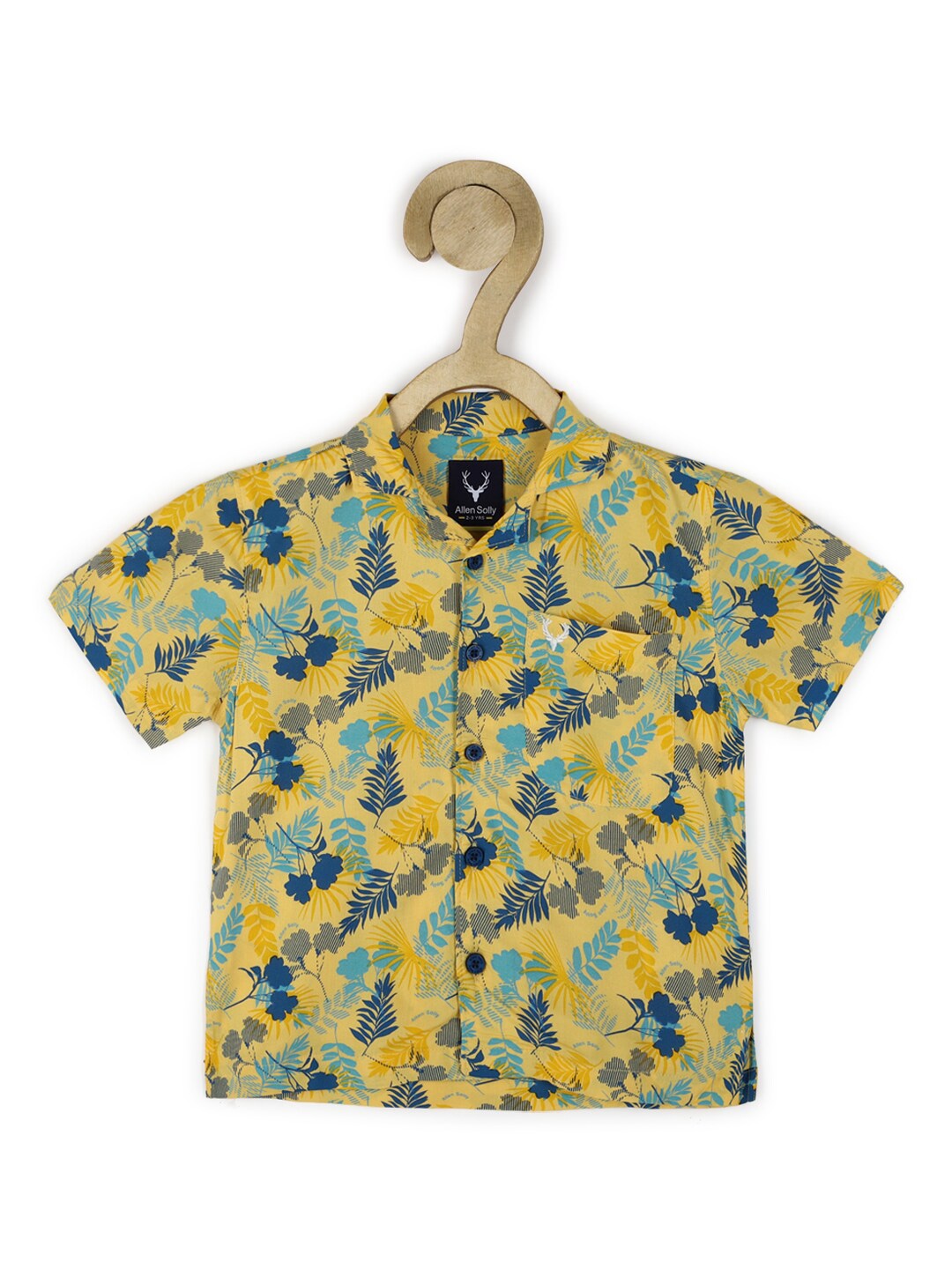 

Allen Solly Junior Boys Yellow Floral Printed Casual Shirt