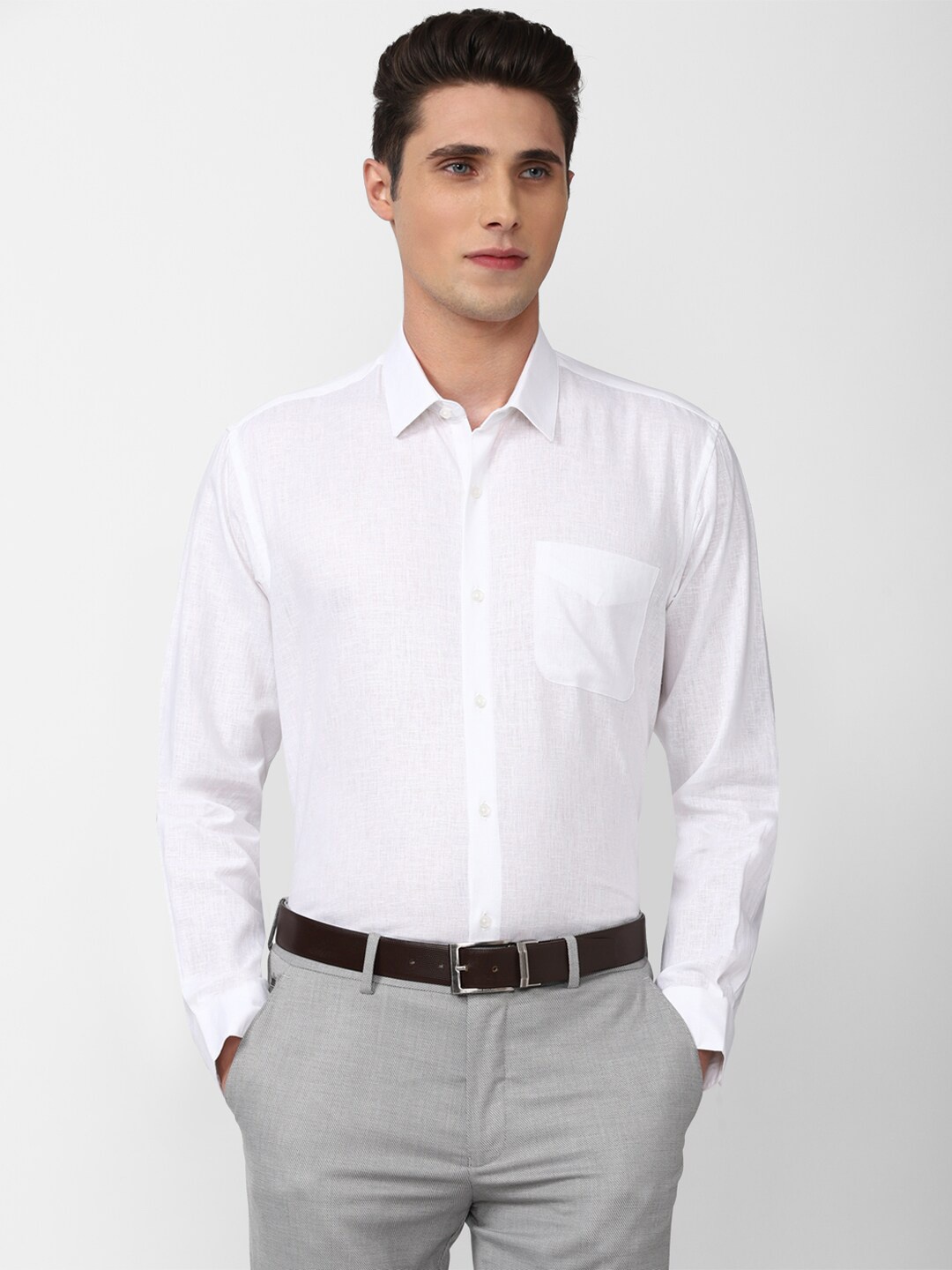 

Peter England Men White Formal Shirt