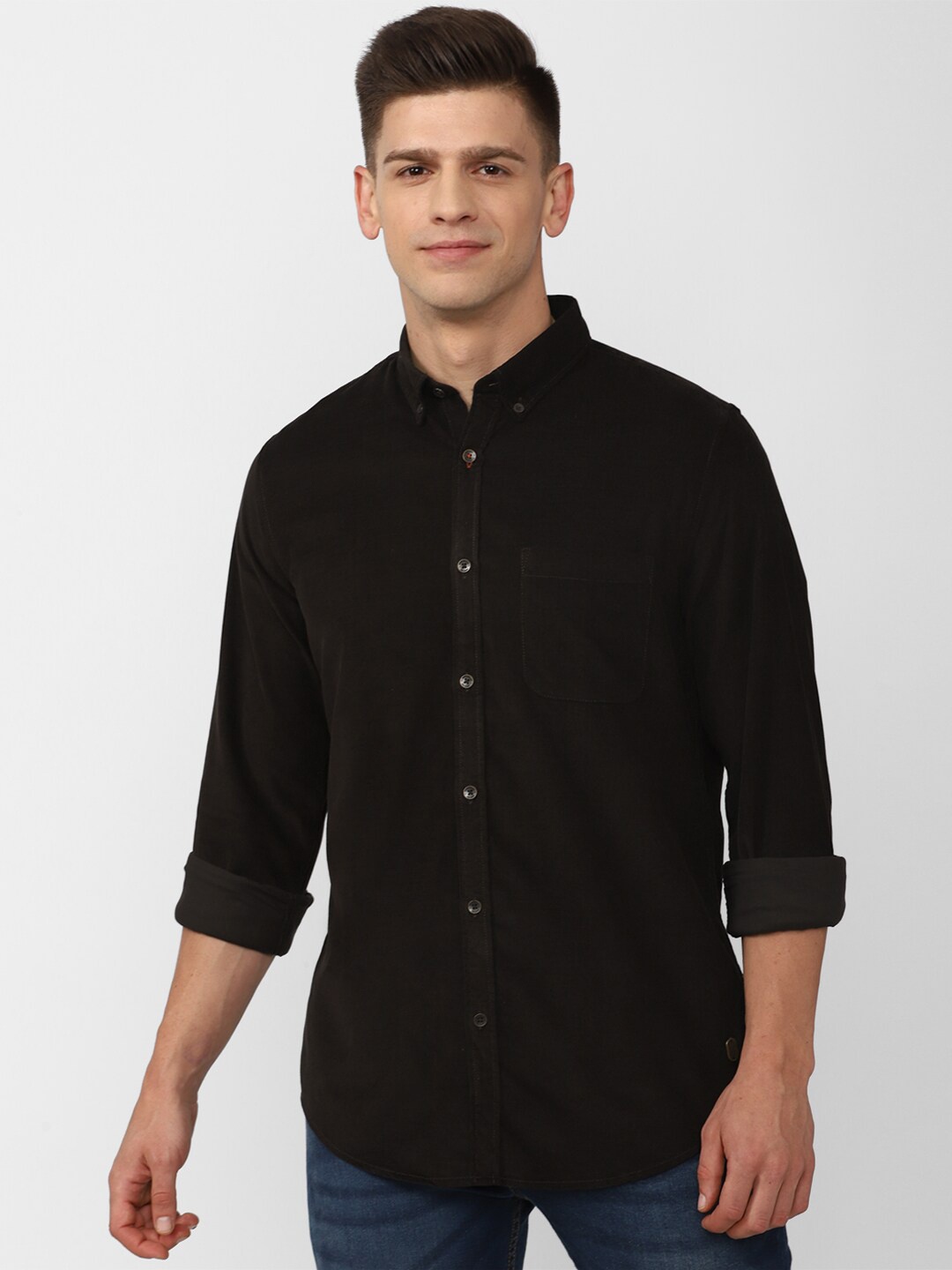 

Peter England Casuals Men Brown Slim Fit Casual Shirt