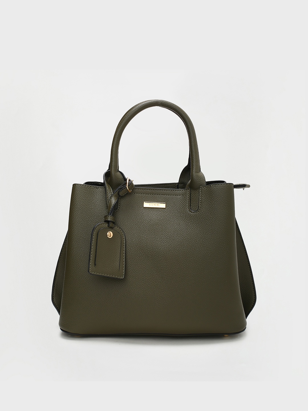 

CODE by Lifestyle Women Olive Green Oversized Structured Handheld Bag