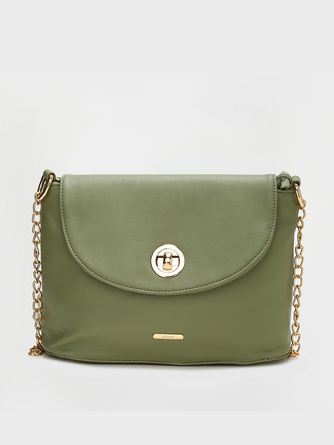 

Ginger by Lifestyle Green Structured Sling Bag