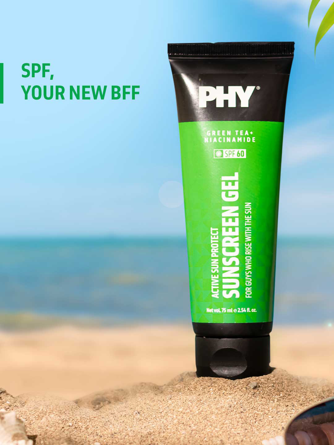 

Phy Men Green Tea + Niacinamide Active Sun protect Sunscreen - 75 ml