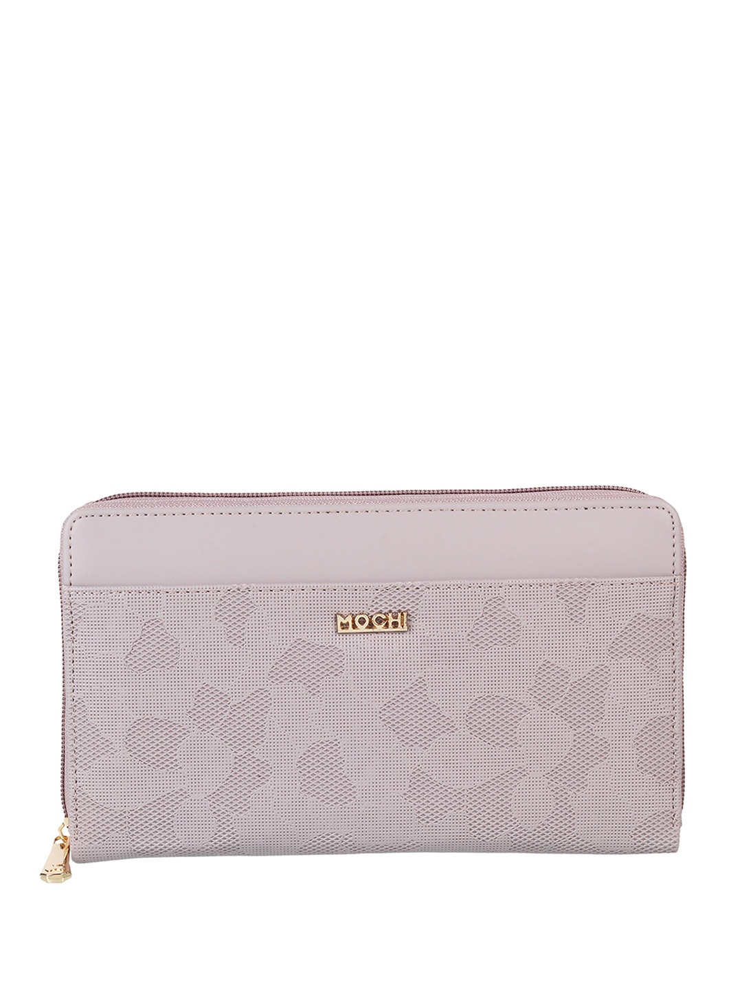 

Mochi Women Purple & Gold-Toned Zip Around Wallet