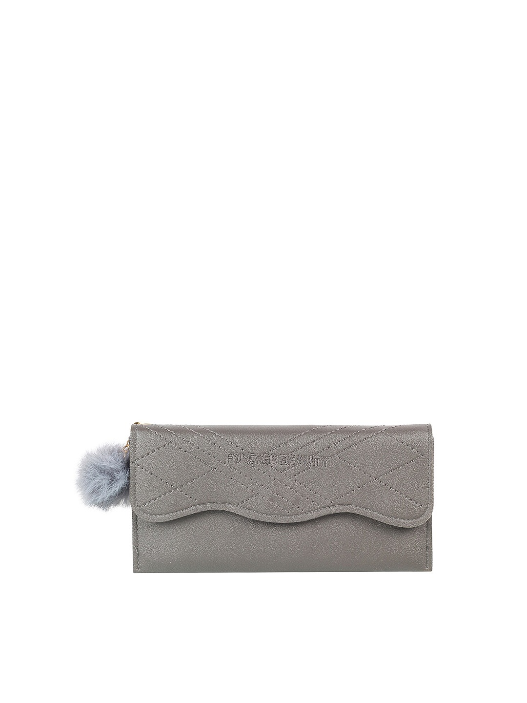 

WALKWAY by Metro Women Grey Textured Envelope Wallet