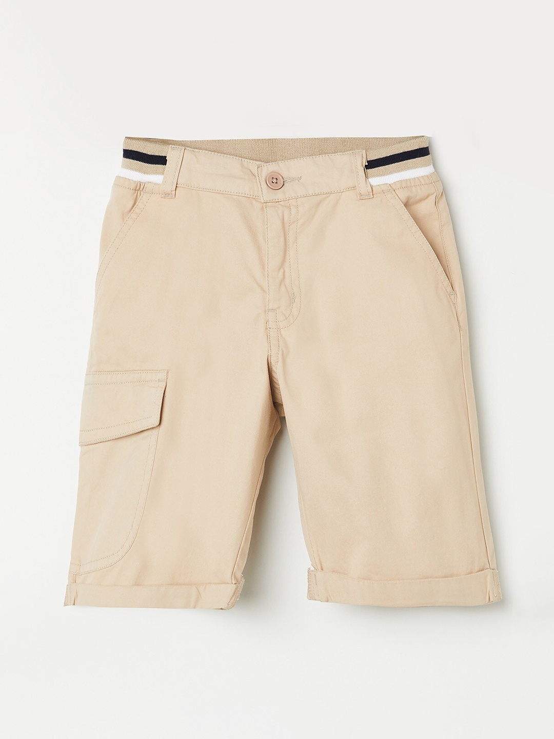

Fame Forever by Lifestyle Boys Beige Solid Regular Shorts