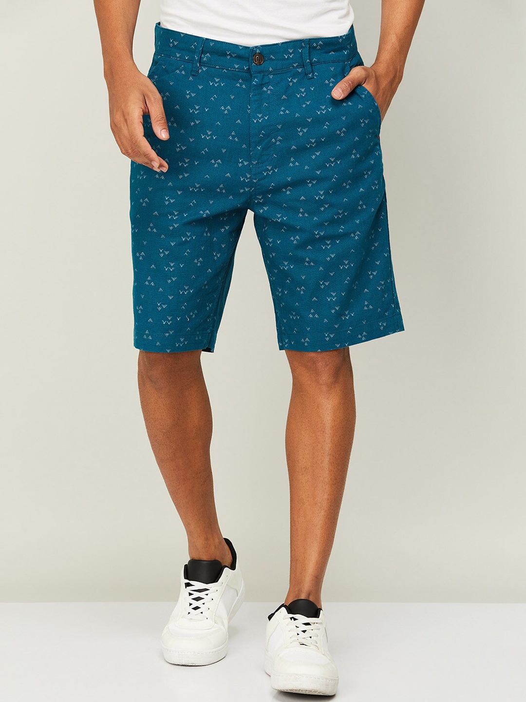 

Fame Forever by Lifestyle Men Blue Printed Shorts