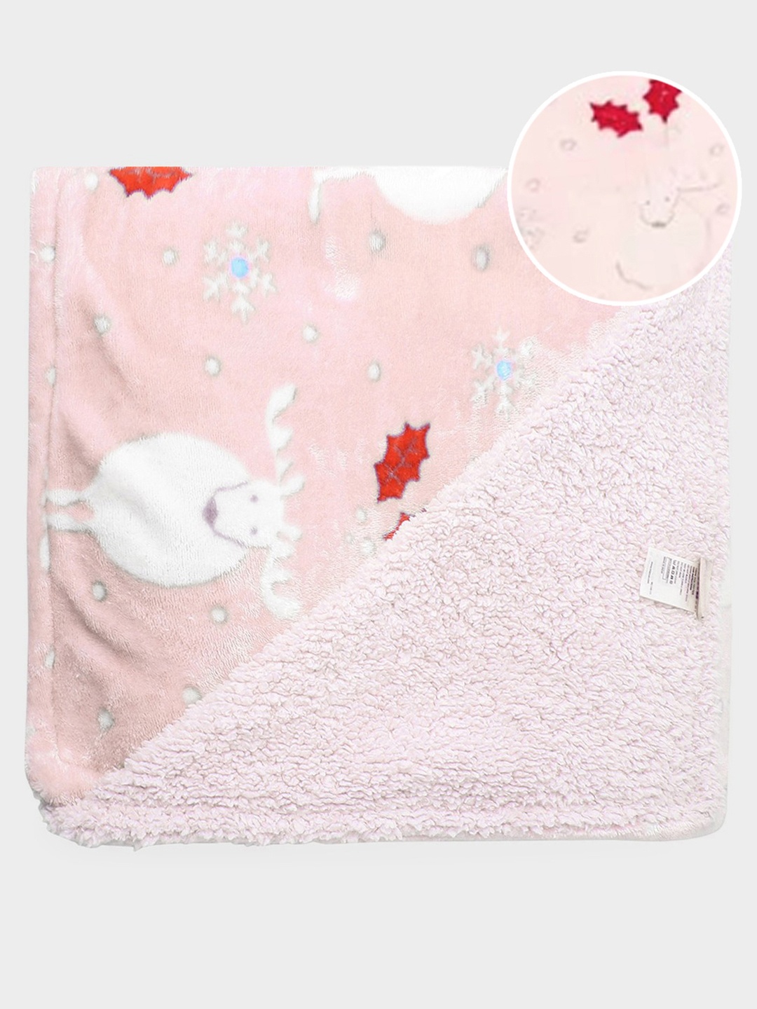 

MiArcus Pink & White Cartoon Characters Heavy Winter 450 GSM Single Bed Blanket