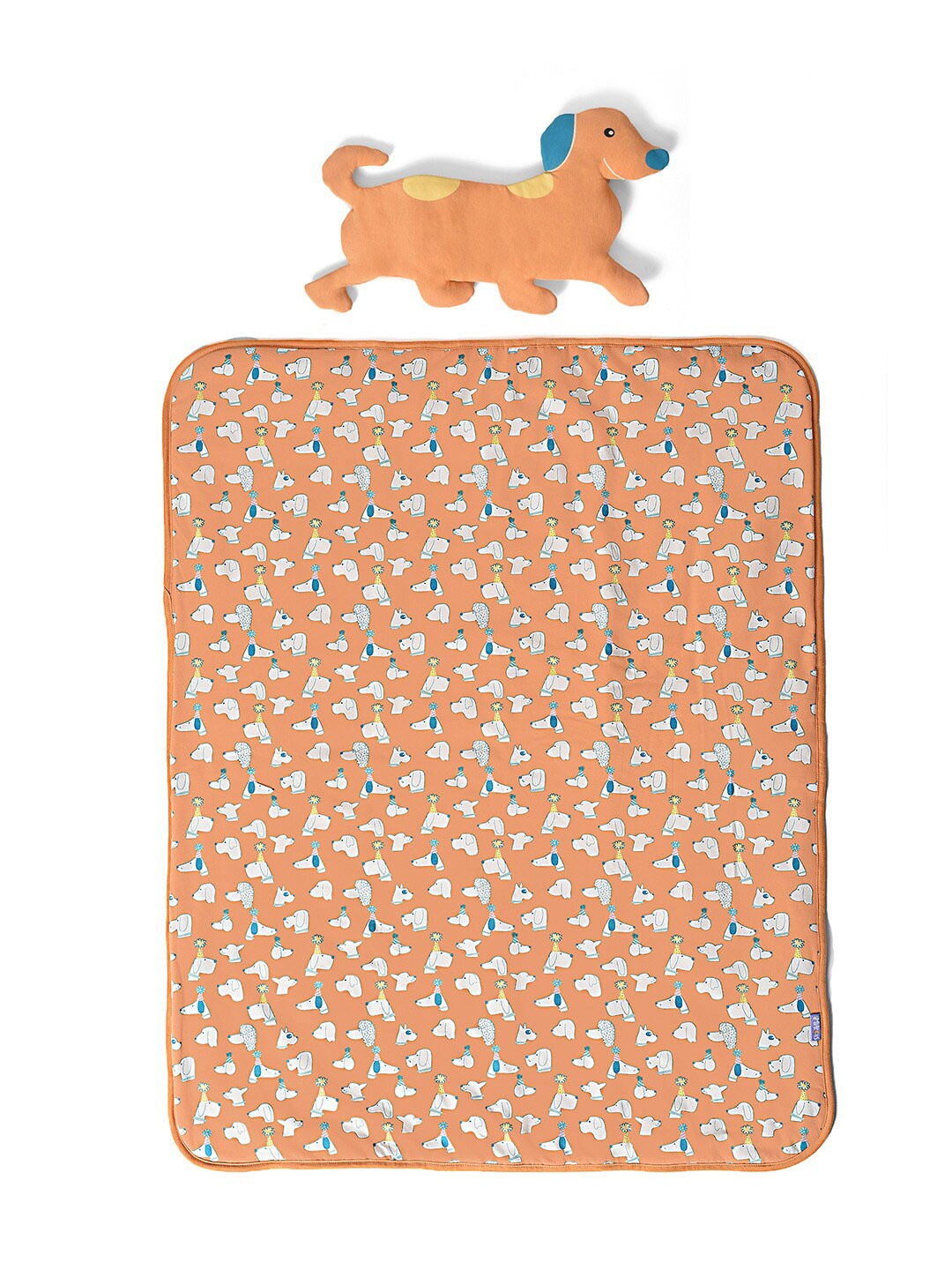 

MiArcus Orange & Beige Cartoon Characters Heavy Winter 500 GSM Single Bed Comforter