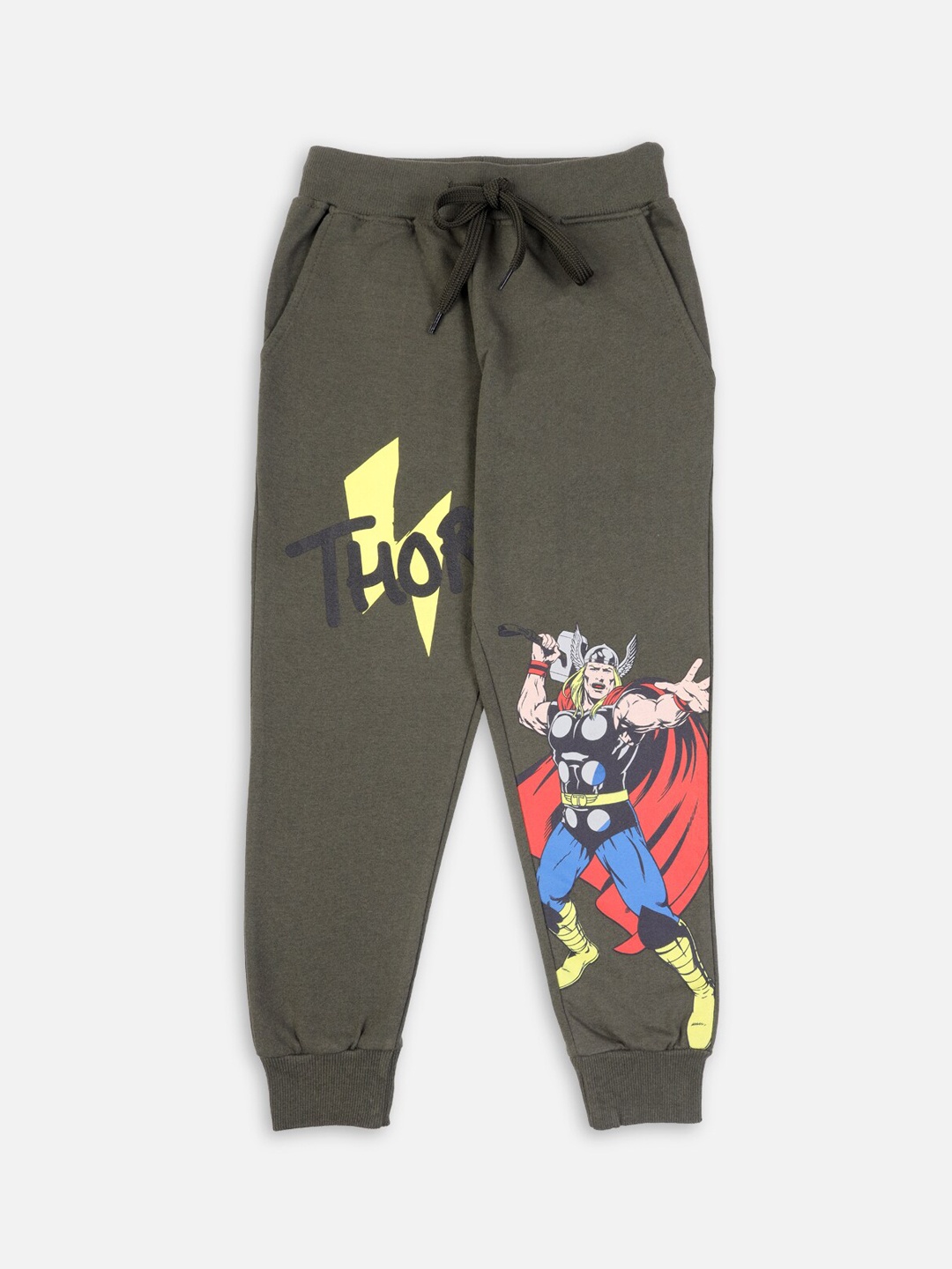 

Nap Chief Boys Green Thor Print Relaxed-Fit joggers