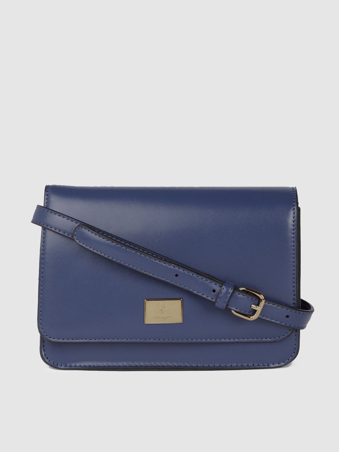 

Allen Solly Blue Solid Sling Bag
