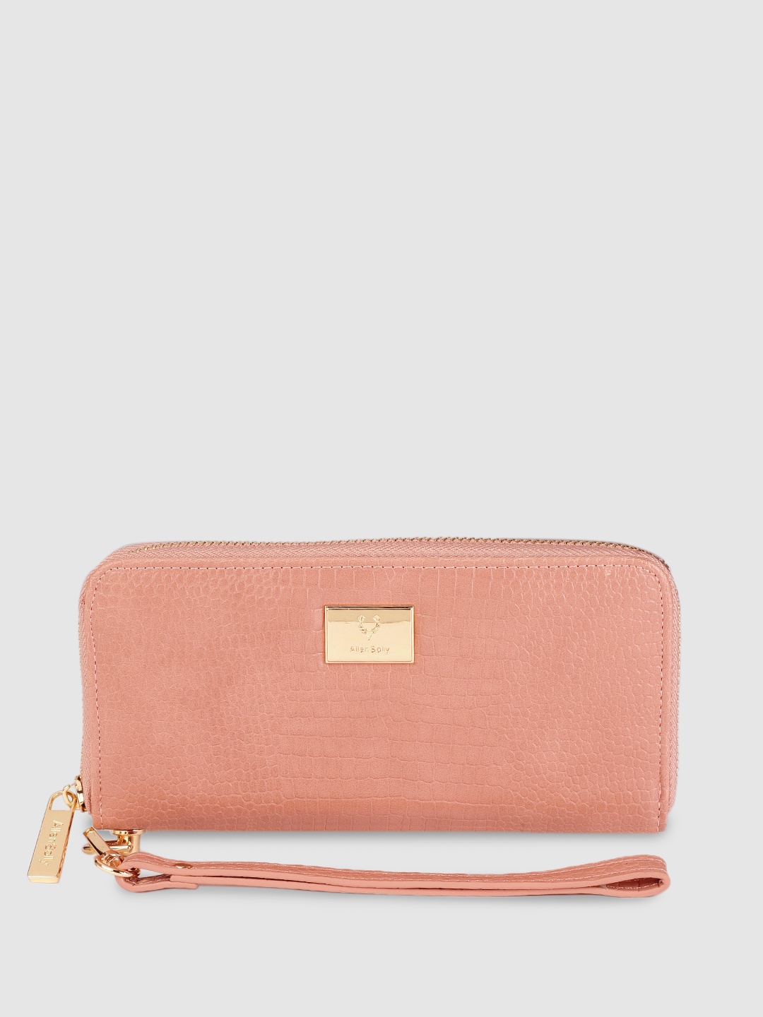 

Allen Solly Women Pink Textured Zip Around Wallet