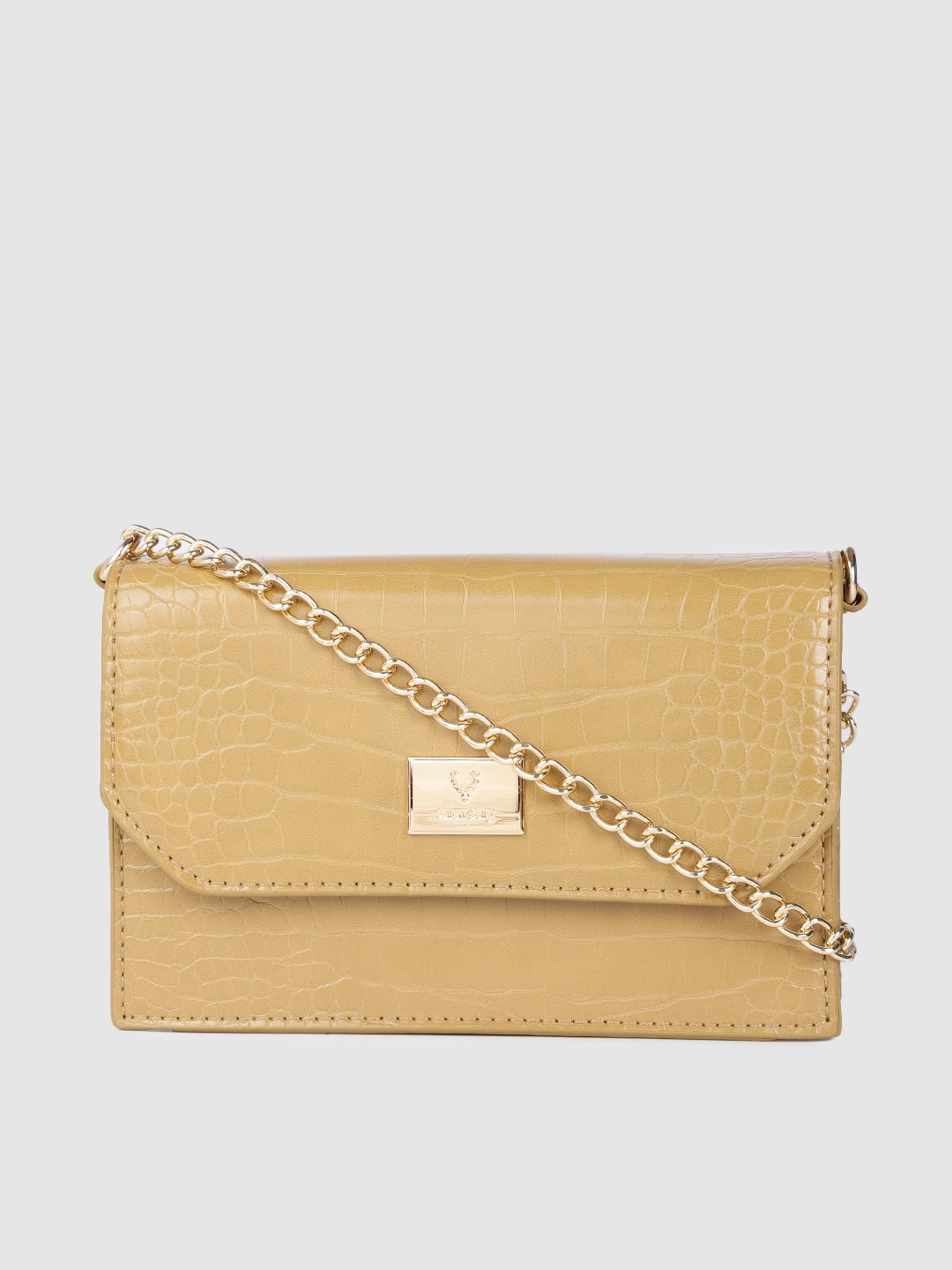 

Allen Solly Taupe Textured Sling Bag