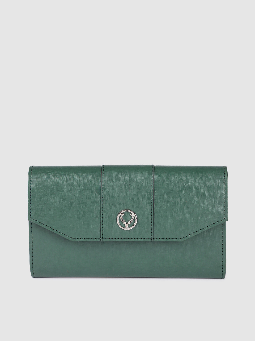 

Allen Solly Women Green Solid Two Fold Wallet