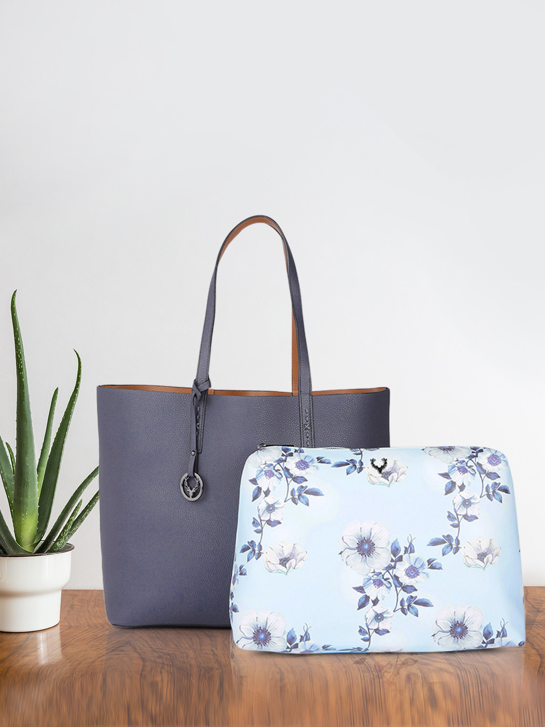 

Allen Solly Navy Blue Solid Shoulder Bag