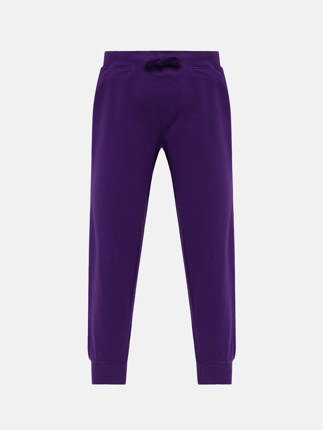

KiddoPanti Kids Purple Solid Cotton Joggers