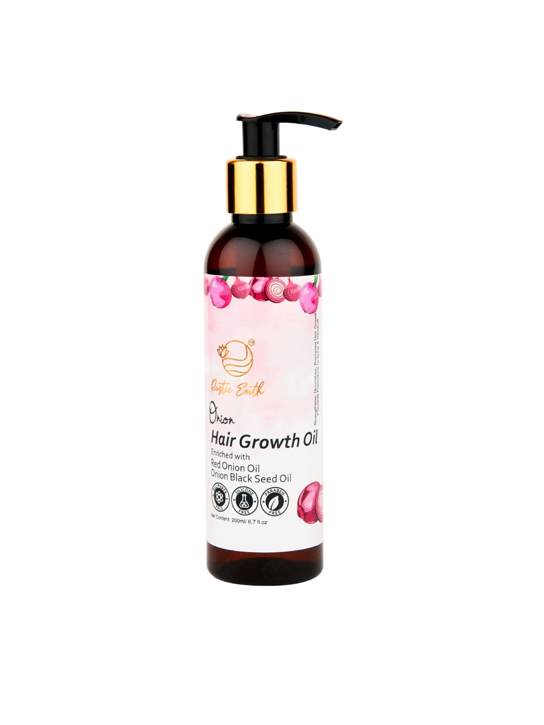 

Rustic Earth Hair Growth Oil Onion-200 ml, Red