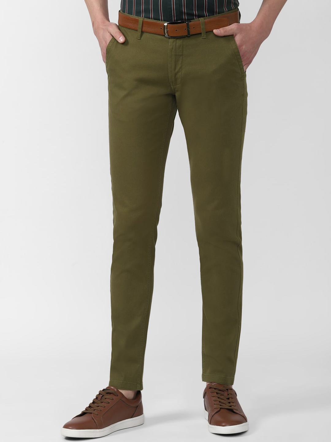 

Van Heusen Sport Men Olive Green Slim Fit Trouser