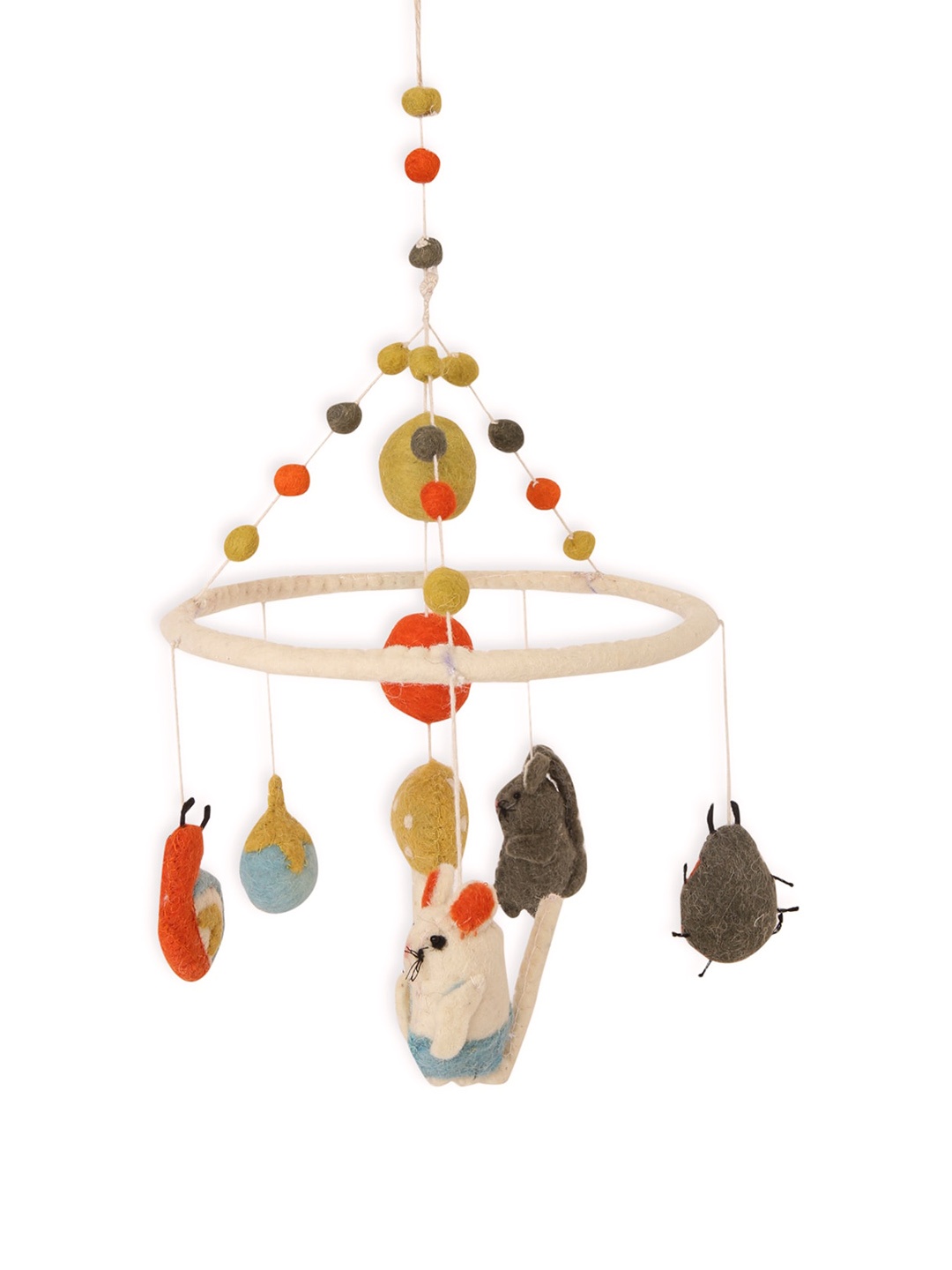 

MiArcus Unisex Kids Red & White Grow Kind Felt Mini Mobile hanging
