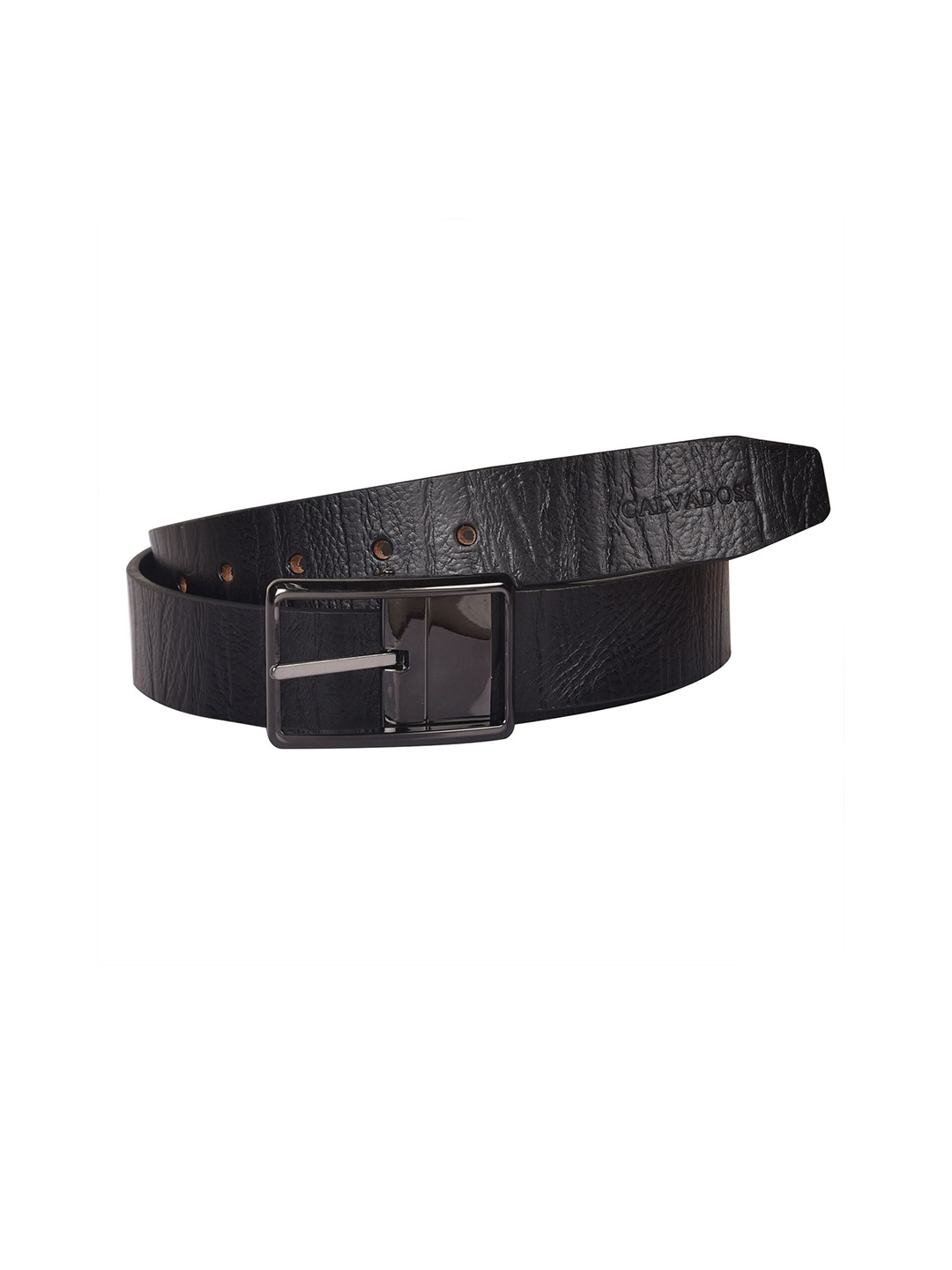 

Calvadoss Girls Black Textured Leather Belt