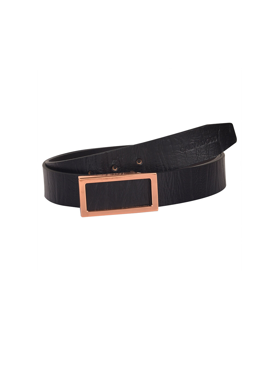 

Calvadoss Girls Black Textured Leather Casual Belt
