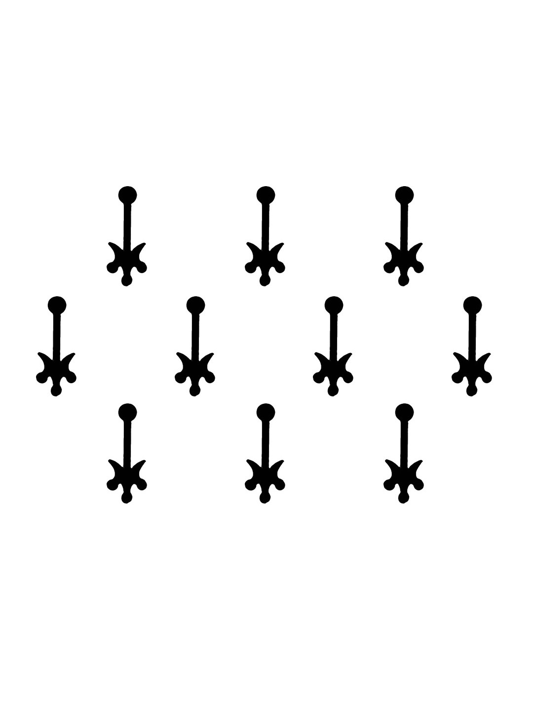 

Comet Busters 10 Pcs Reusable Designer Bindis - Black