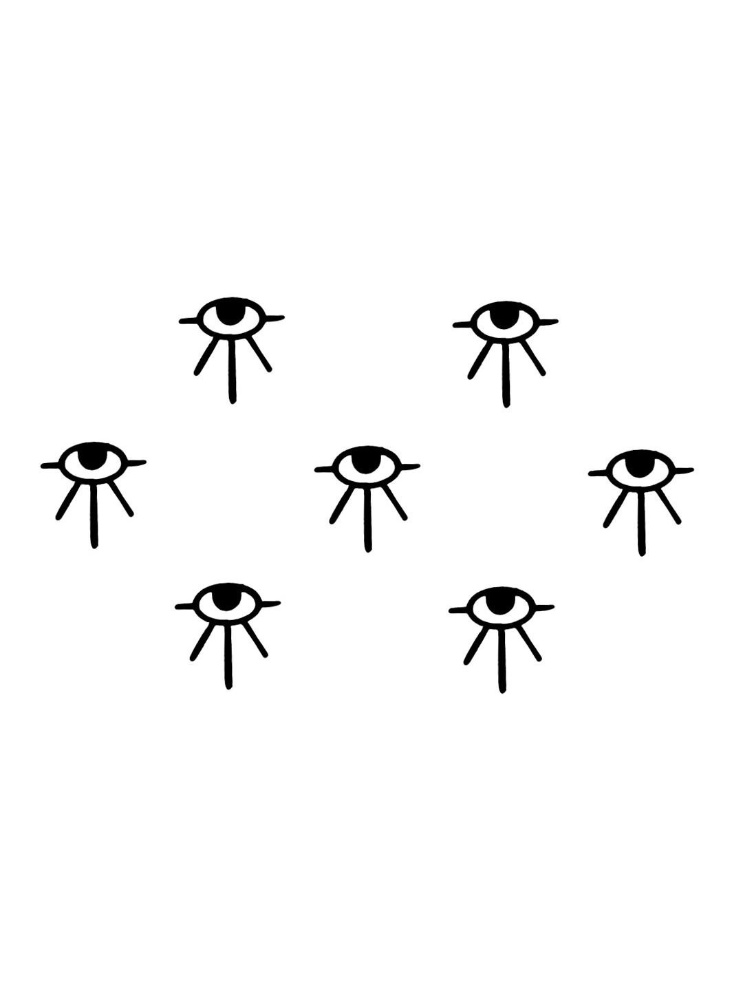 

Comet Busters 7 Pcs Reusable Designer Bindis - Black