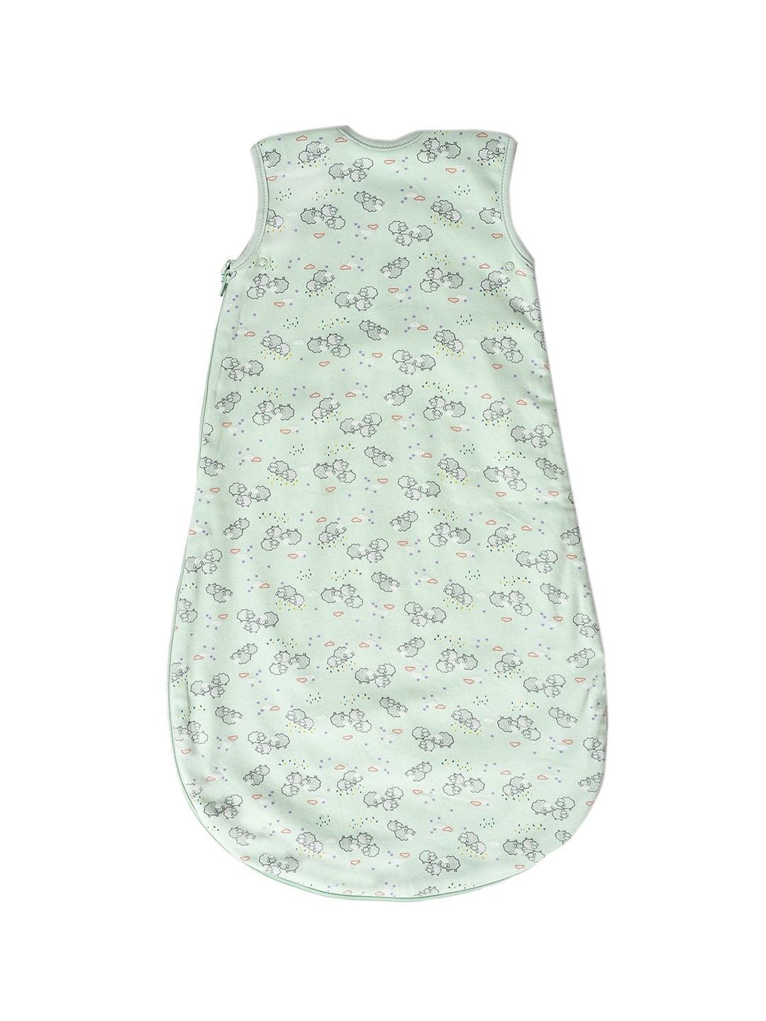 

MiArcus Infant Kids Green & White Printed Knitted Sleeping Bag, Blue