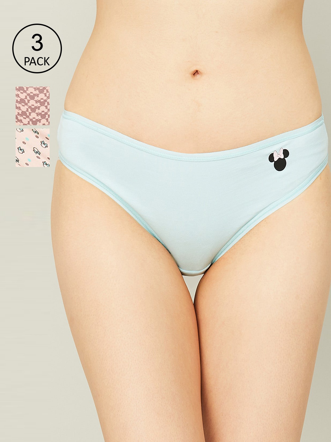 

Ginger by Lifestyle Women Pack Of 3 Basic Briefs, Blue