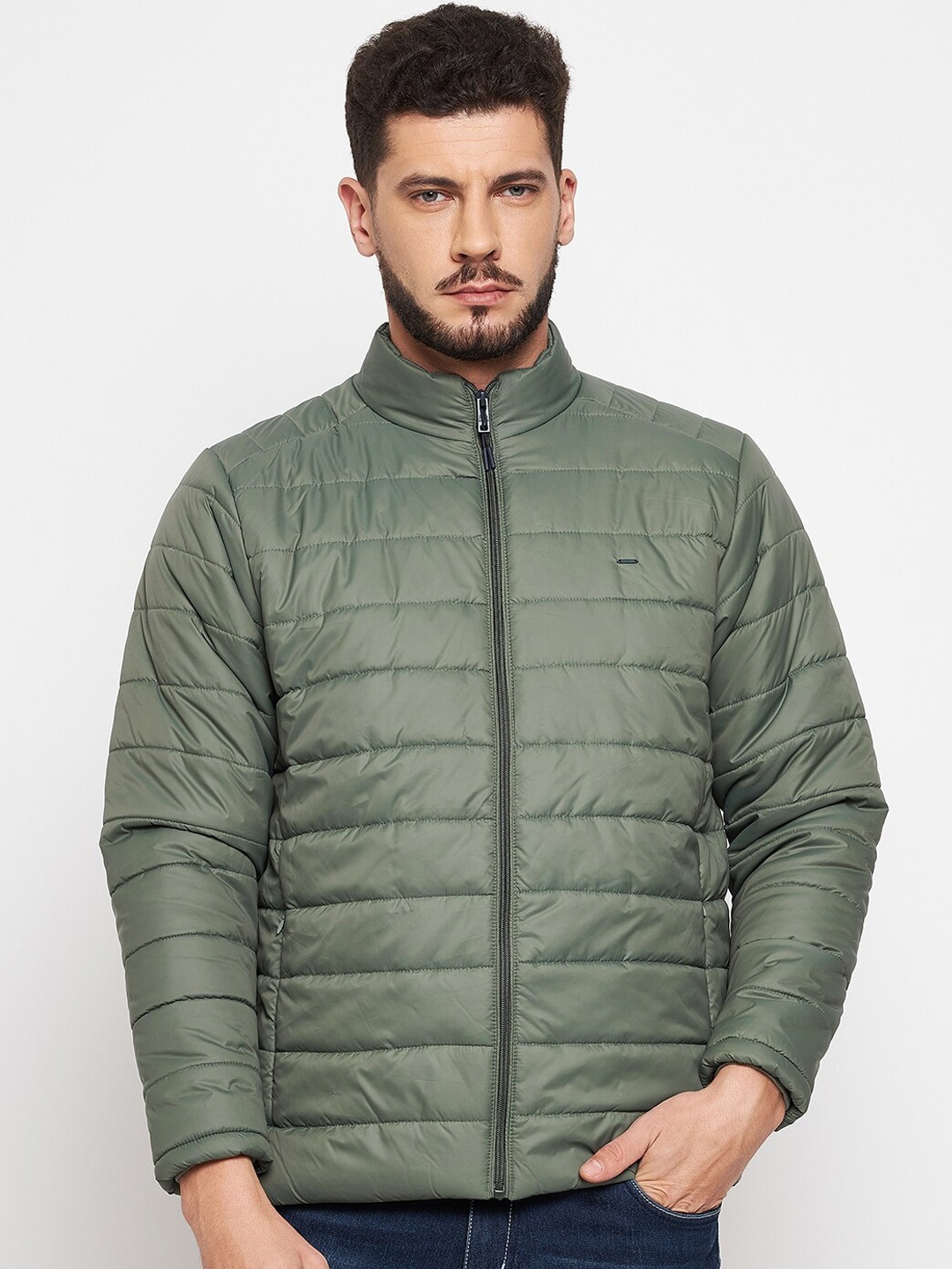 

Okane Men Green Lightweight Padded Jacket