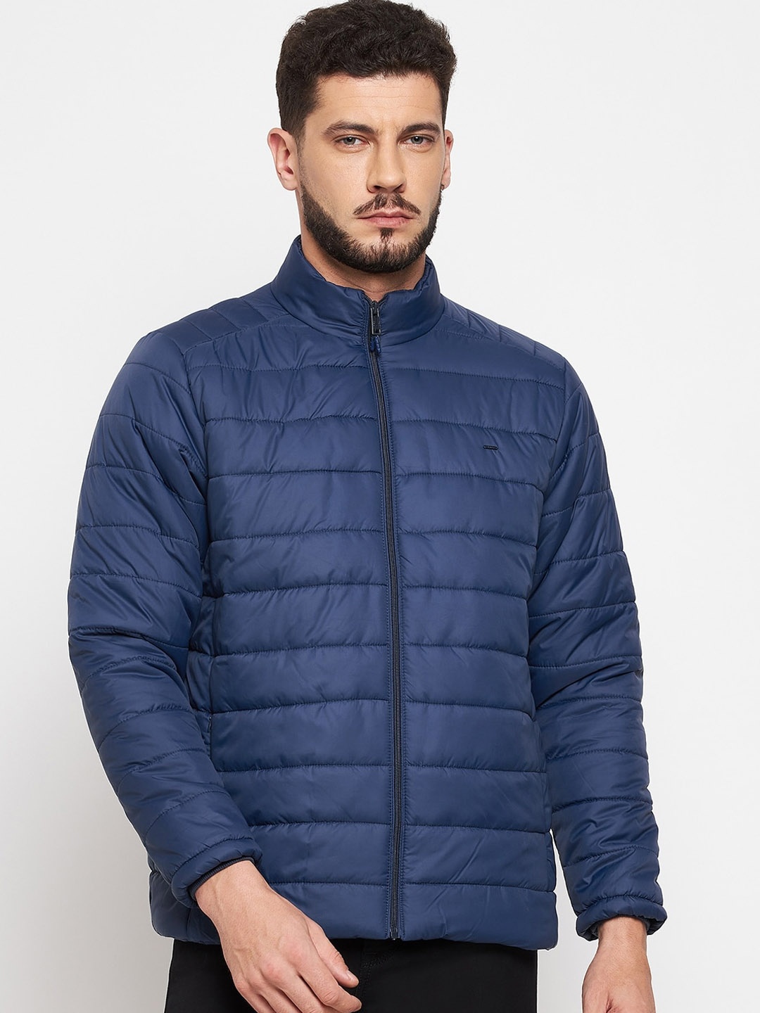 

Okane Men Blue Lightweight Padded Jacket