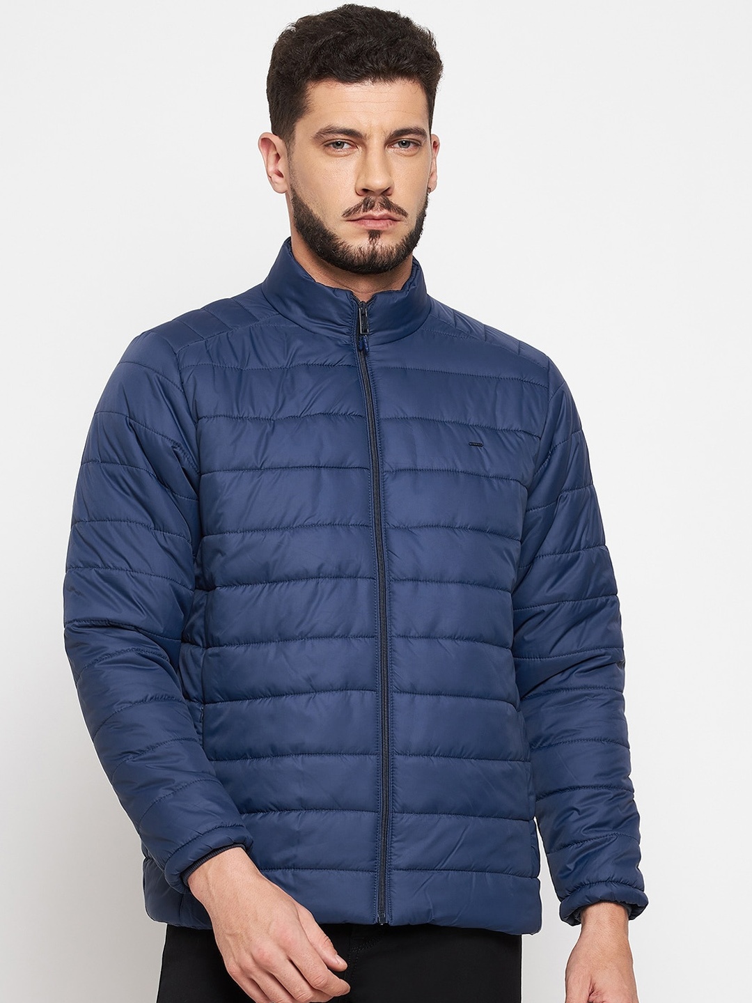 

Okane Men Blue Lightweight Padded Jacket