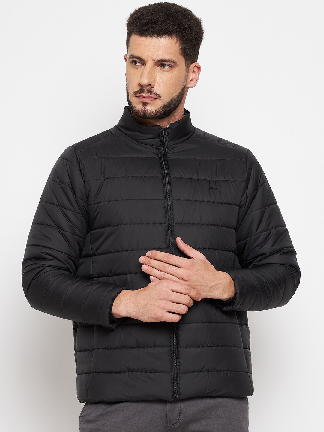 

Okane Men Black Lightweight Padded Jacket