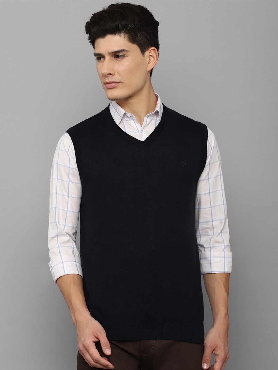 

Allen Solly Men Black Sweater Vest