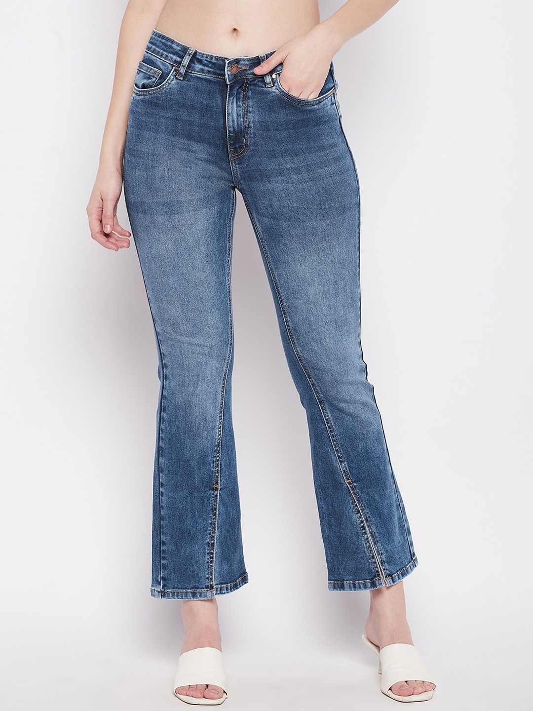 

Madame Women Blue Heavy Fade Jeans