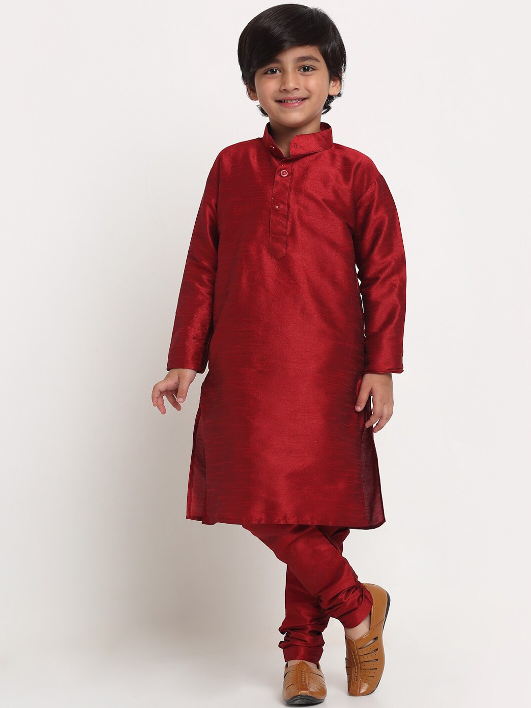 

Benstoke Boys Maroon Kurta with Churidar