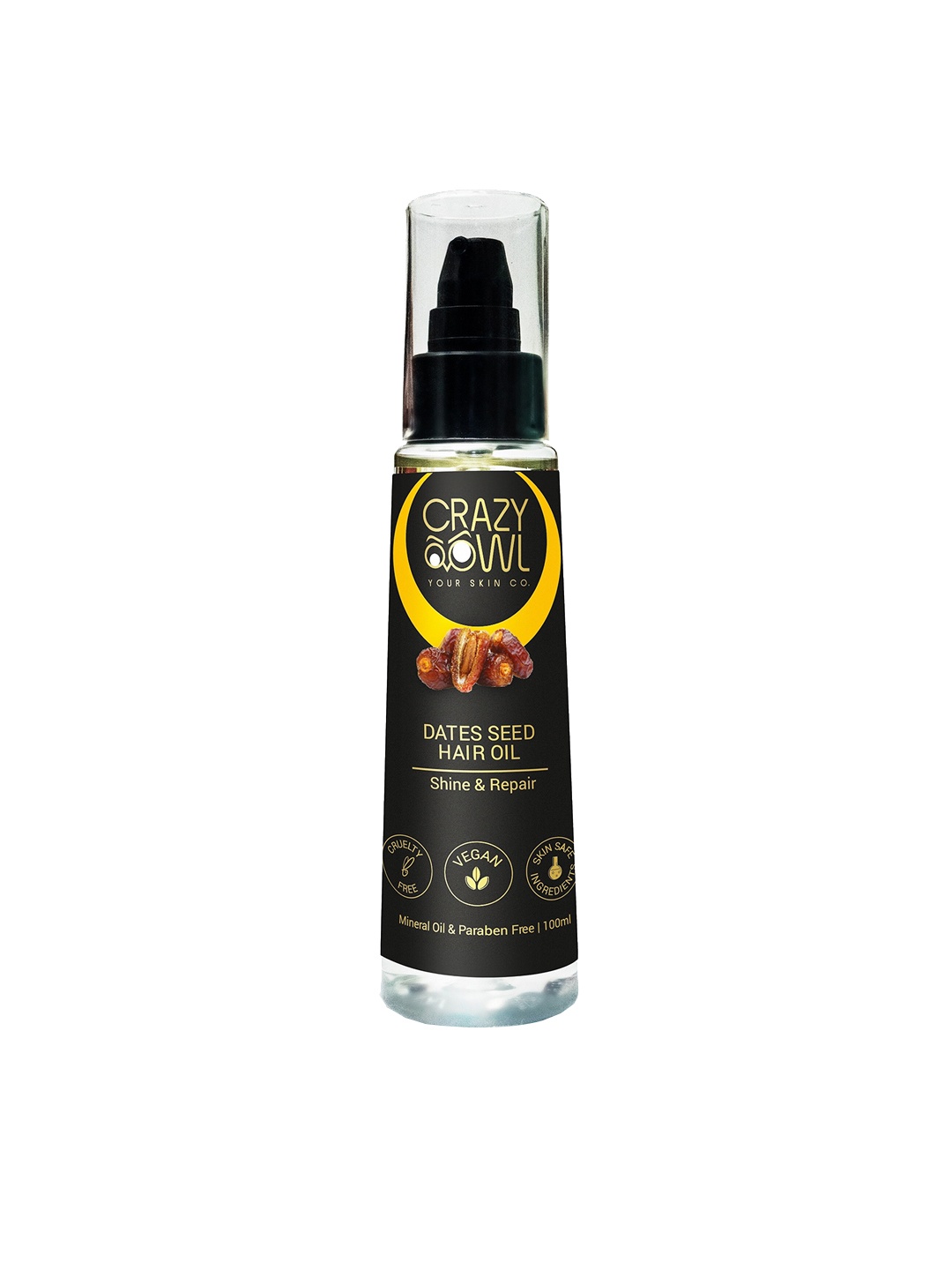 

CRAZY OWL Dates Seed Oil Hair Oil 100 ml, Transparent