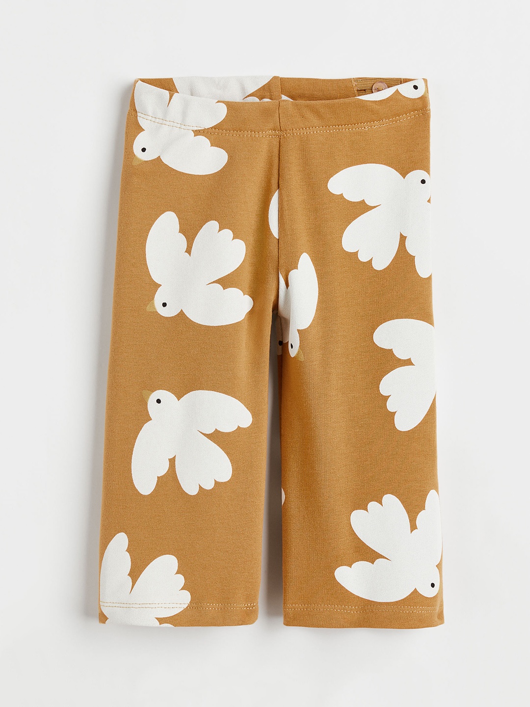 

H&M Girls Printed Flared Leggings, Beige
