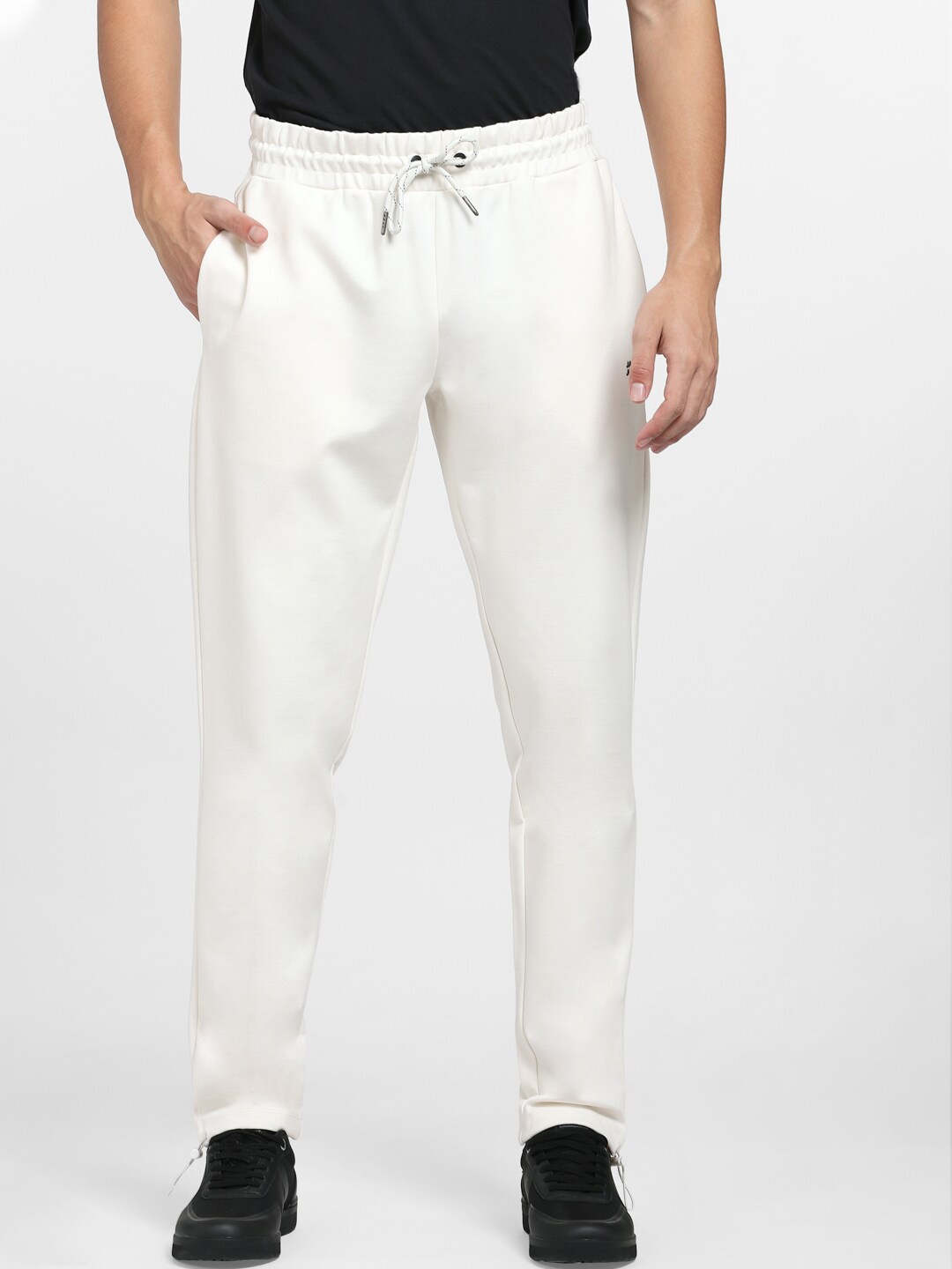 

Jack & Jones Men White Solid jjor kiger Track Pants