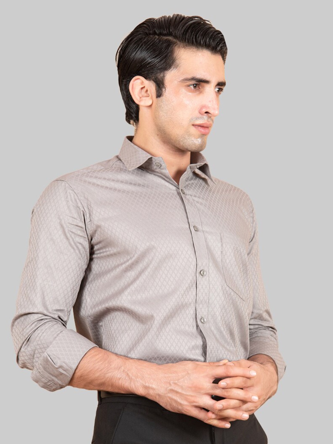 

Tistabene Men Grey Premium Casual Shirt