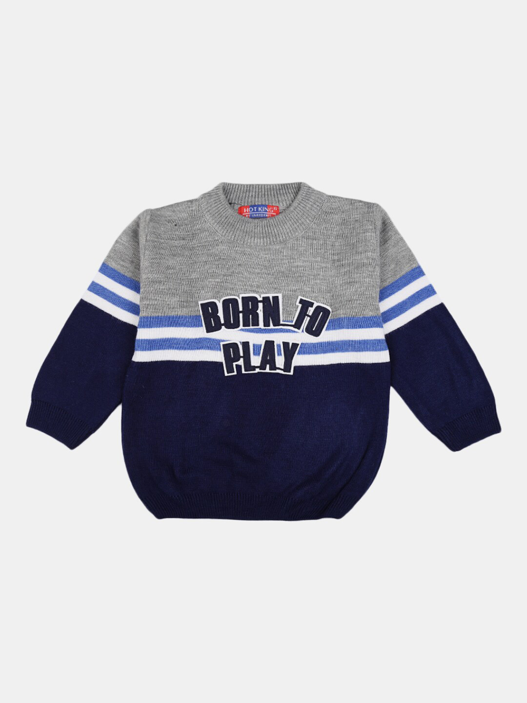 

V-Mart Boys Navy Blue & Grey Colourblocked T-shirt with Pyjamas