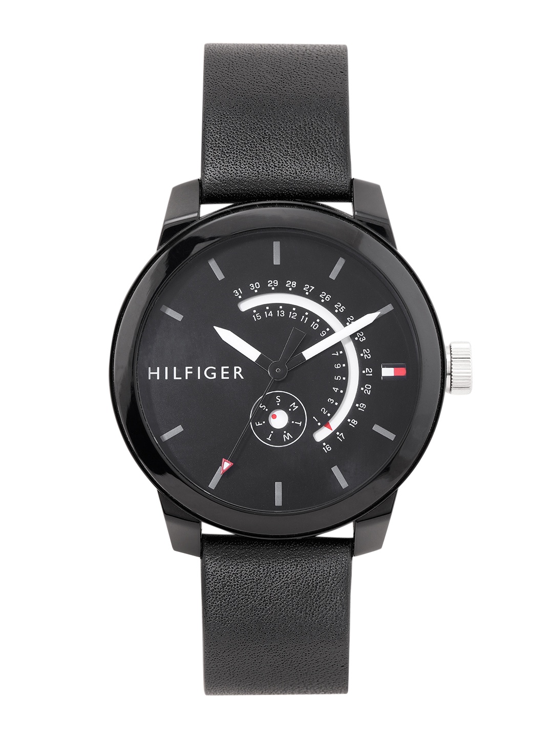 

Tommy Hilfiger Men Leather Analogue Watch NCTH1791479W, Black