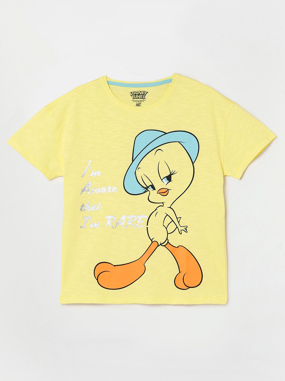 

Fame Forever by Lifestyle Girls Tweety Printed T-shirt, Yellow