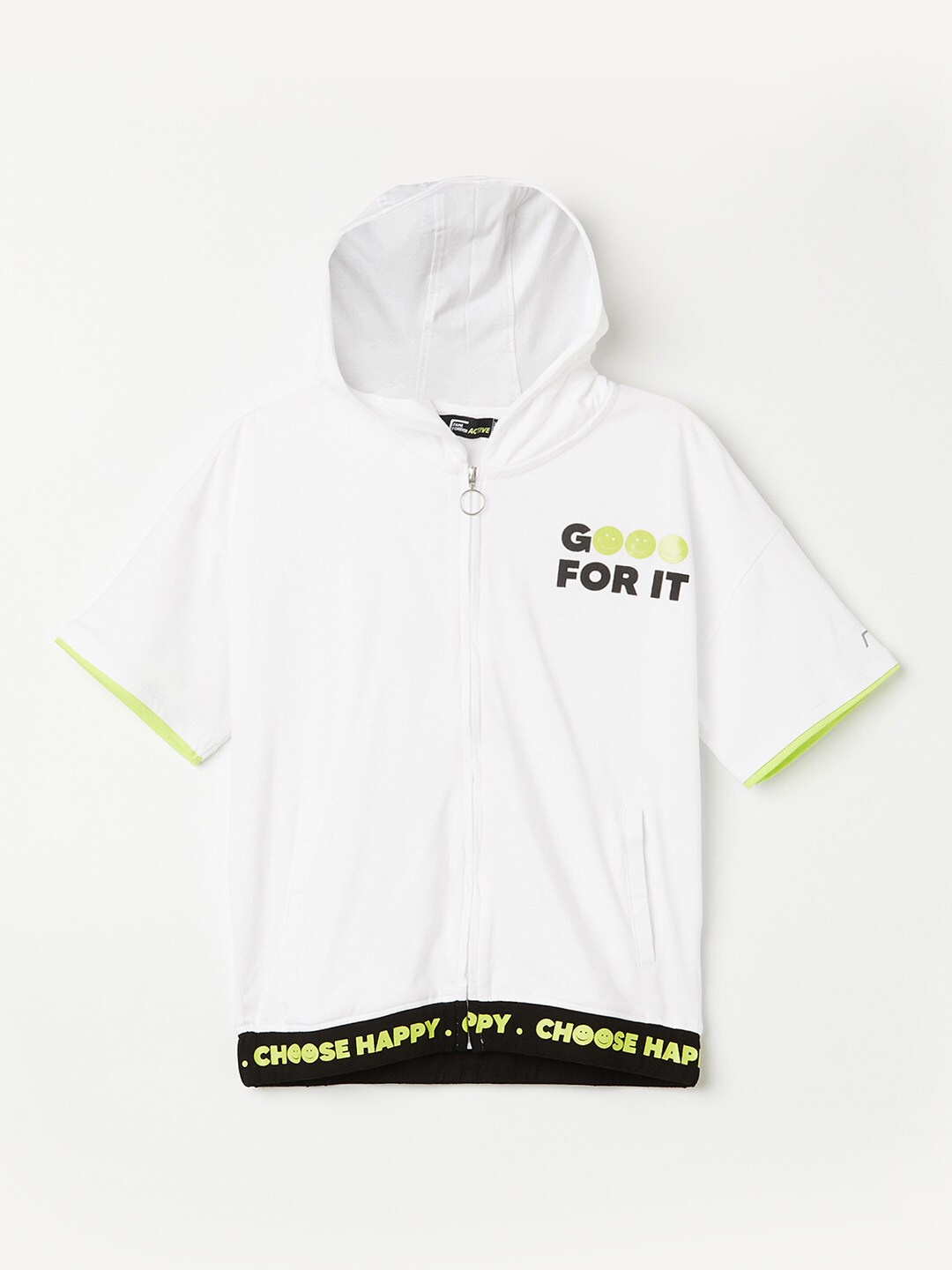 

Fame Forever by Lifestyle Girls Off White & Black Pure Cotton T-shirt